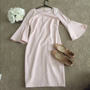 Calvin Klein Bell Sleeve sheath dress